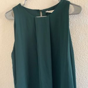 Elodie Forest green sleeveless top Medium